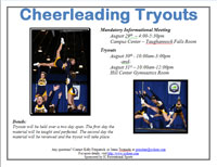 cheerleading tryout flyer